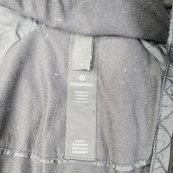 Lululemon Women's Black Brave The Cold Hooded Insulated Parka Jacket Size 6 - Picture 6 of 7